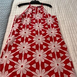 Skies Are Blue Red and White Dress